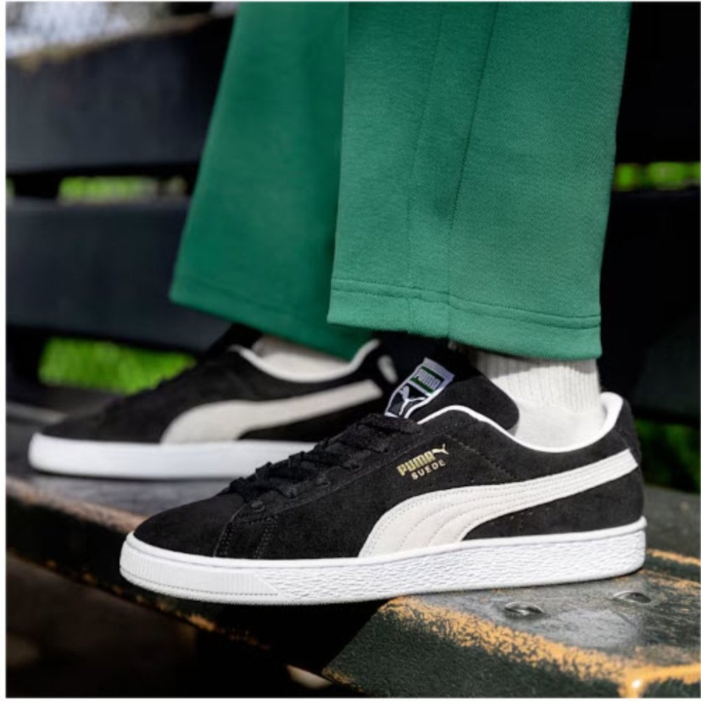 PUMA Suede Classic XXI sneakers in black and white